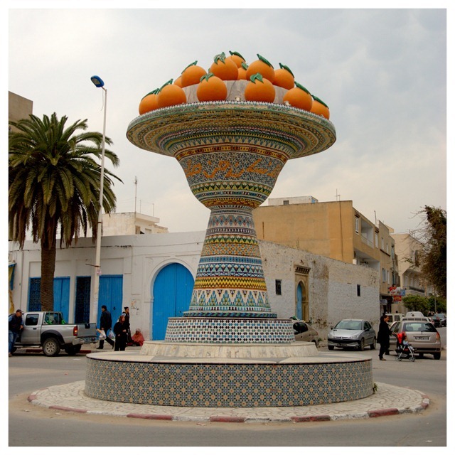 Orange Monument . Nabeul . Tunisia