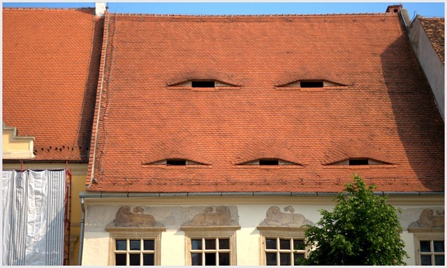 Eyes on the Roof . Sibiu . Romania